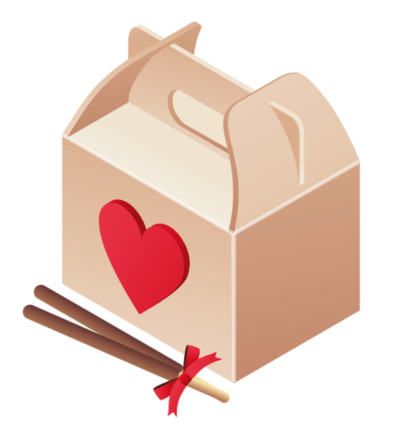This png image - Valentine Dinner Box PNG Clipart, is available for free download