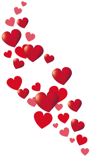 This png image - Valentine Hearts Decor PNG Clipart Picture, is available for free download