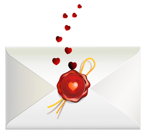 This png image - Valentine Hearts Letter PNG Picture, is available for free download