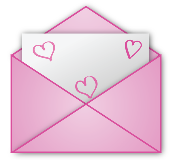 This png image - Valentine Pink Letter PNG Clipart Picture, is available for free download