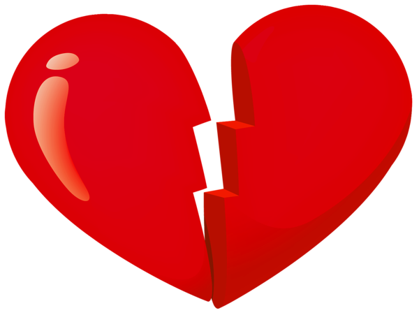 This png image - Valentine Red Broken Heart PNG Clipart, is available for free download