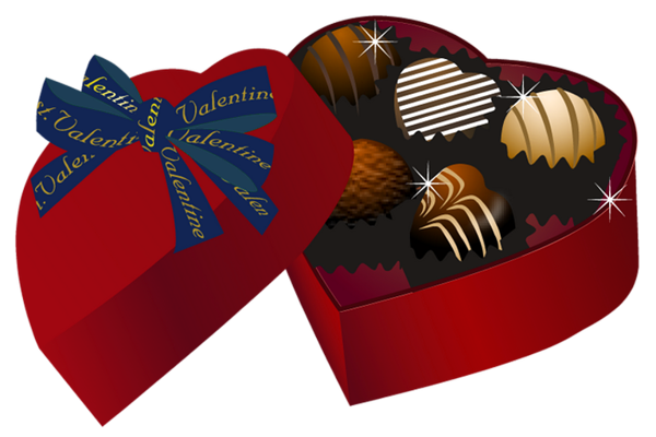 This png image - Valentine Red Heart Chocolate Box PNG Clipart, is available for free download