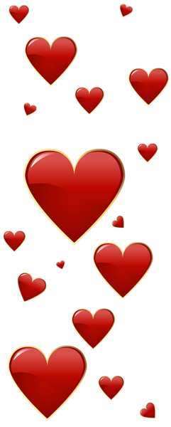 This png image - Valentine Red Hearts PNG Clipart, is available for free download