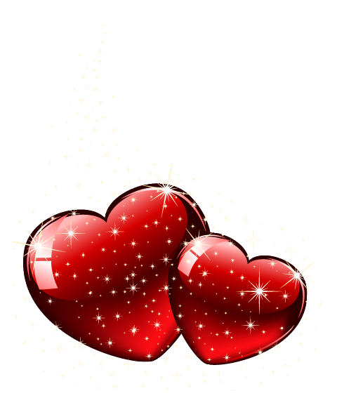 This png image - Valentine Shining Hearts PNG Clipart Picture, is available for free download