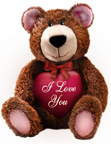 This png image - Valentines Day Brown Teddy with Pink Heart PNG Picture, is available for free download