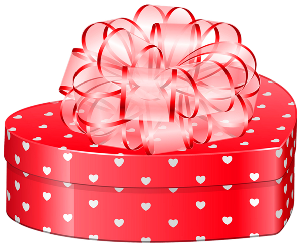 This png image - Valentines Day Heart Gift Box with Bow PNG Clipart Picture, is available for free download