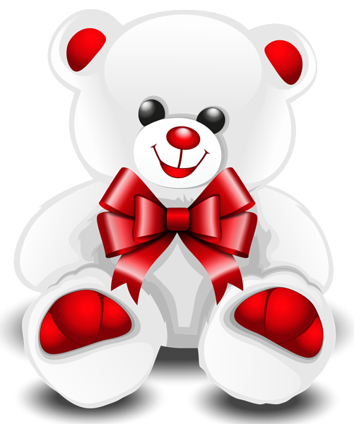 This png image - White Teddy Bear PNG Clipart Picture, is available for free download