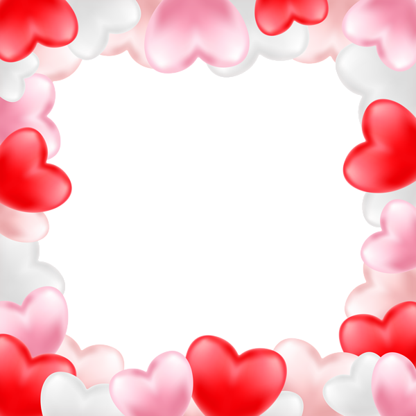 Border Frame with Hearts Transparent Image | Gallery ...