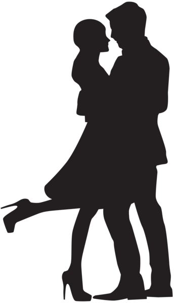 Couple in Love Silhouette PNG Clip Art | Gallery ...