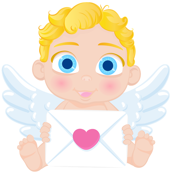 Cupid with Envelope PNG Clipart | Gallery Yopriceville - High-Quality ...