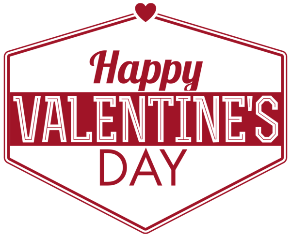Happy Valentine's Day Text Decor Transparent PNG Clip Art ...