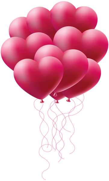 Heart Balloons Clip Art Image | Gallery Yopriceville - High-Quality ...