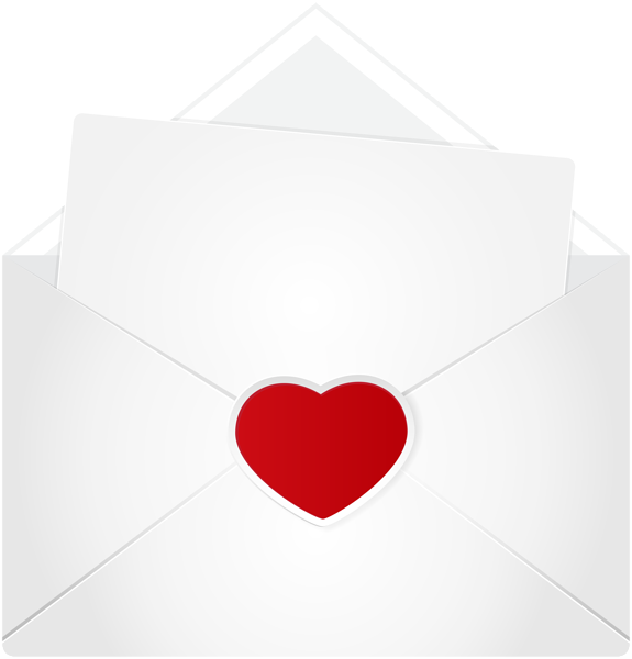 Letter with Heart Clip Art Image | Gallery Yopriceville - High-Quality ...