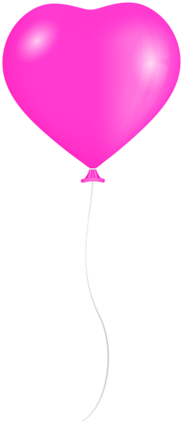 Pink Ballon Heart Transparent Clipart | Gallery Yopriceville - High ...