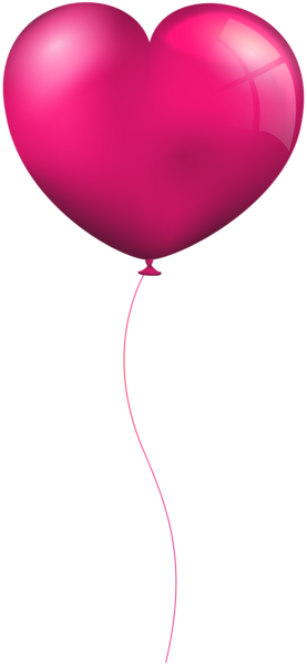 Pink Heart Balloon Clip Art Image | Gallery Yopriceville - High-Quality
