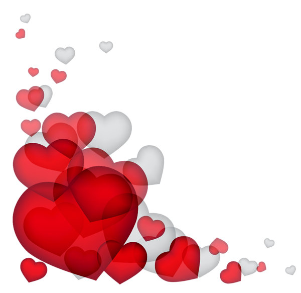 Transparent Hearts Decor PNG Clipart | Gallery ...