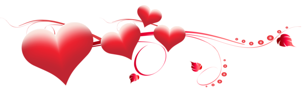 Valentine's Day Hearts Decoration Transparent PNG Clip Art ...