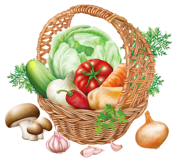 This png image - Basket with Vegetables PNG Clipart Image, is available for free download