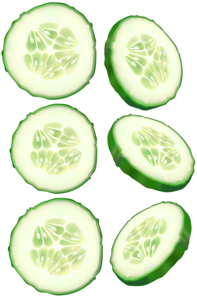 This png image - Cucumber Slices PNG Transparent Image, is available for free download