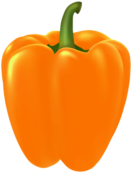 This png image - Orange Pepper PNG Transparent Clipart, is available for free download
