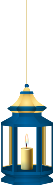 This png image - Blue Hanging Lantern PNG Clipart, is available for free download