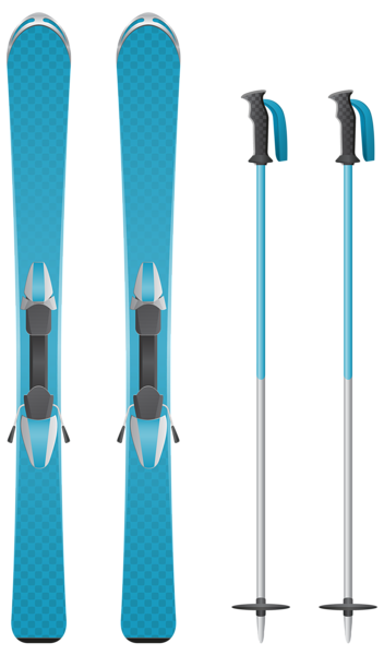 This png image - Blue Skis PNG Clipart Image, is available for free download