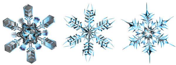 This png image - Crystal Snowflakes Transparent PNG Clip Art Image, is available for free download