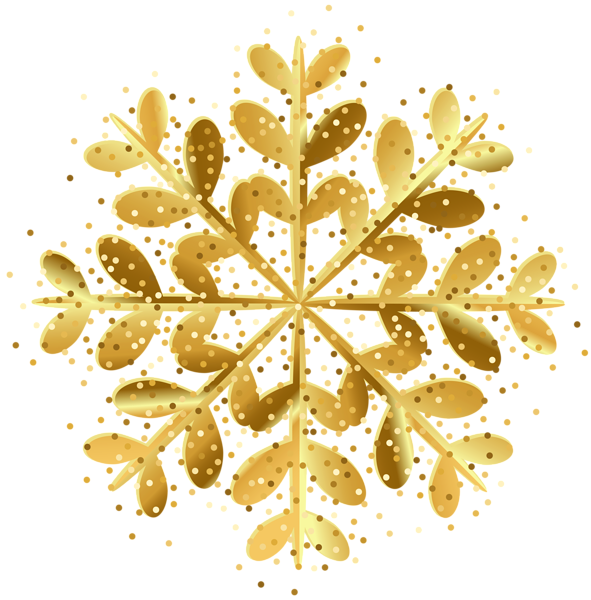 This png image - Golden Snowflake Clip Art Image, is available for free download