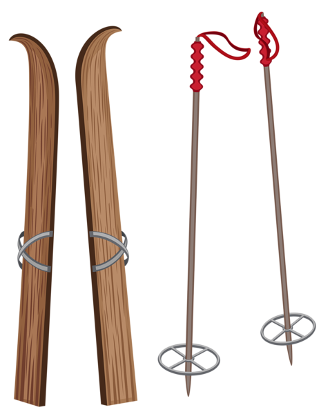 This png image - Old Wooden Ski PNG Clipart Image, is available for free download