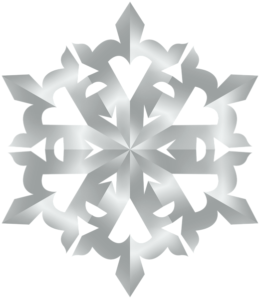 This png image - Silver Deco Snowflake PNG Clipart, is available for free download