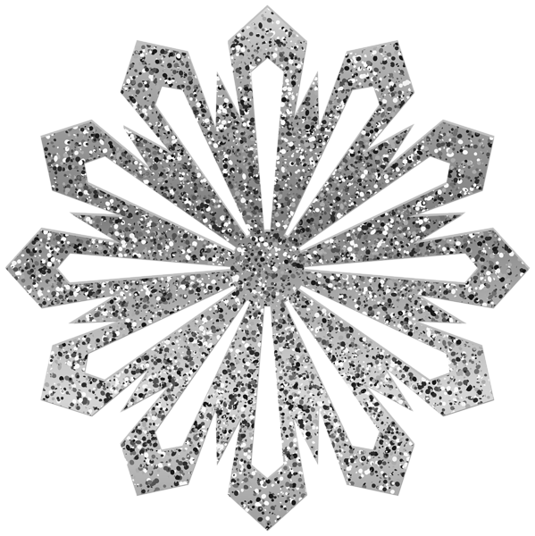 This png image - Silver Shining Snowflake PNG Clipart, is available for free download