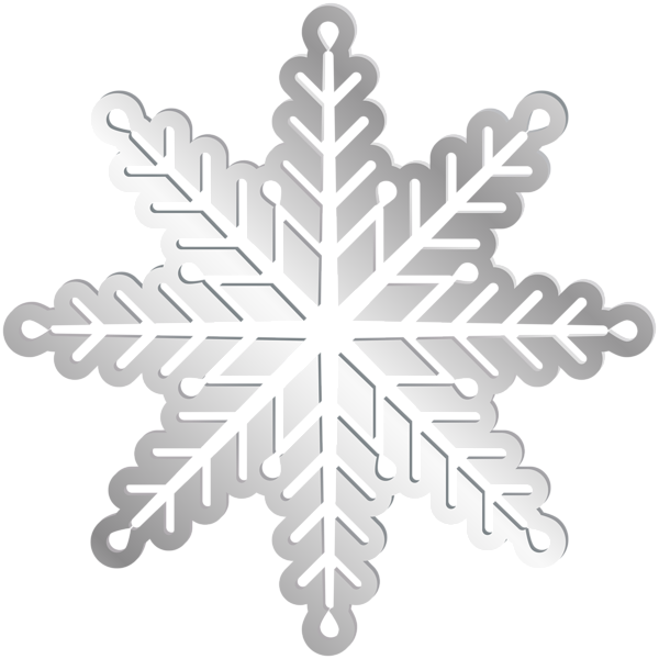 This png image - Silver Snowflake PNG Clip Art Image, is available for free download