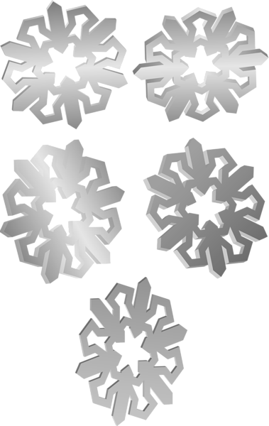 This png image - Silver Snowflakes PNG Clip Art Image, is available for free download