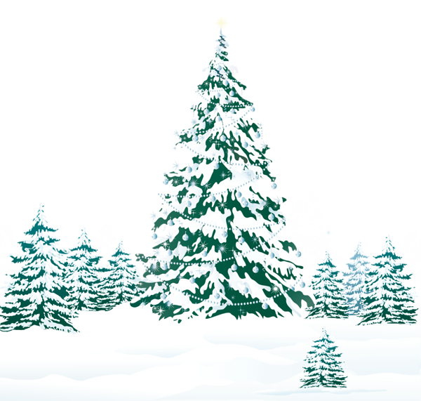 This png image - Snowy Winter Ground with Trees PNG Clipart Image, is available for free download