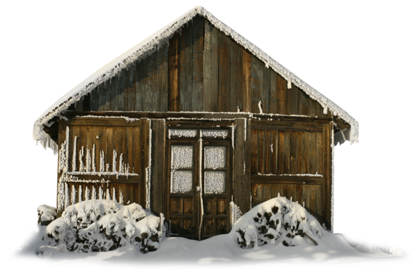 This png image - Transparent Winter Barn with Snow PNG Clipart, is available for free download