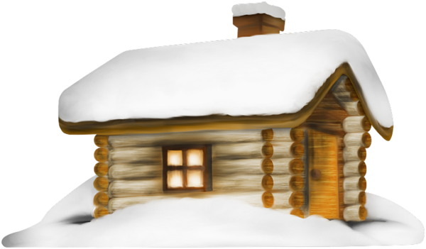 This png image - Transparent Winter House with Snow PNG Clipart, is available for free download