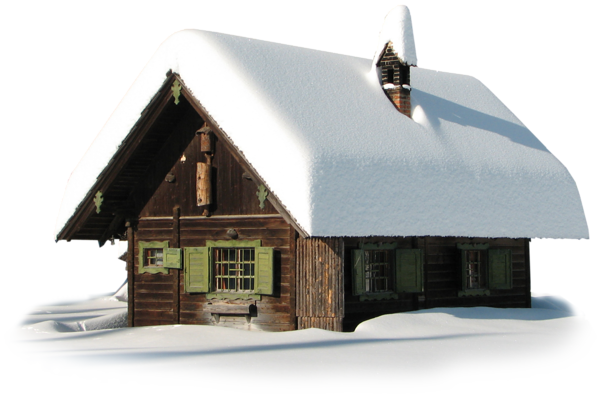 This png image - Transparent Winter House with Snow PNG Picture, is available for free download