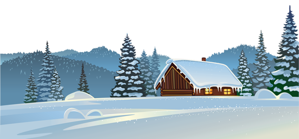 This png image - Winter House and Snow Ground PNG Clipart Image, is available for free download