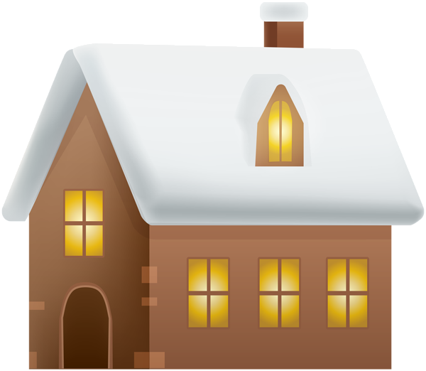 This png image - Winter House with Snow PNG Clip Art Image, is available for free download