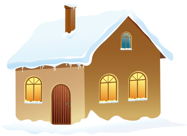 This png image - Winter House with Snow PNG Picture, is available for free download