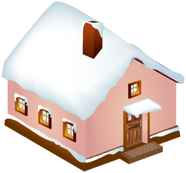 This png image - Winter Snowy House PNG Clip Art Image, is available for free download