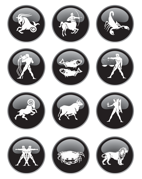 This png image - Black Zodiac Signs PNG Clipart Picture, is available for free download