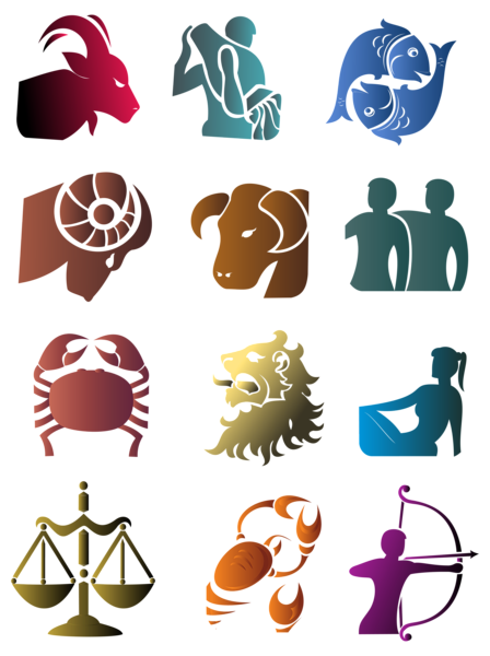 This png image - Zodiac Signs Set Large PNG Clipart Picture, is available for free download