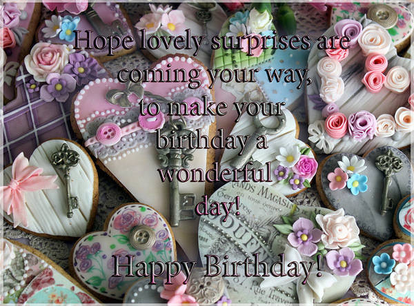 This jpeg image - Happy Birthday Sweet Greeting Card, is available for free download