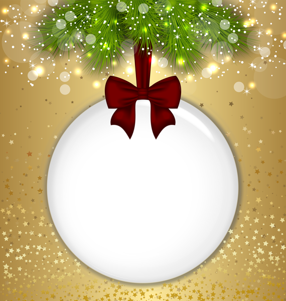 This png image - Christmas Ball Transparent PNG Gold Frame, is available for free download