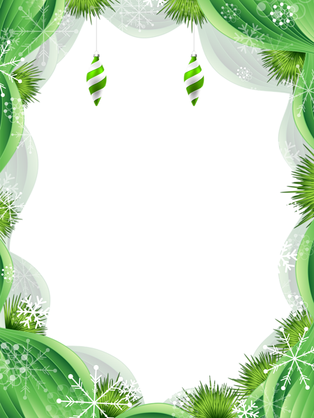 This png image - Christmas Green Frame PNG Clipart Image, is available for free download