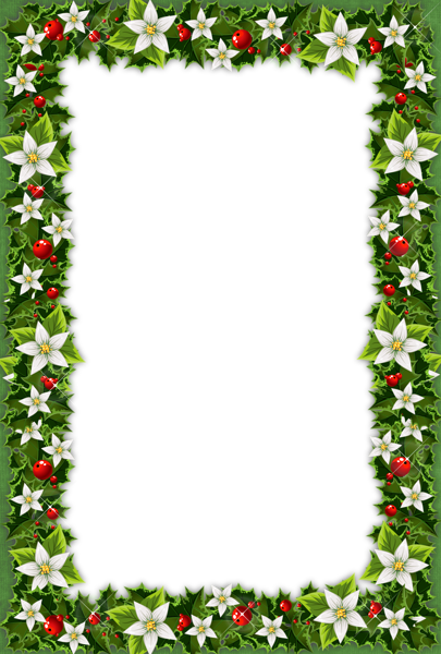 This png image - Christmas Green PNG Photo Frame, is available for free download