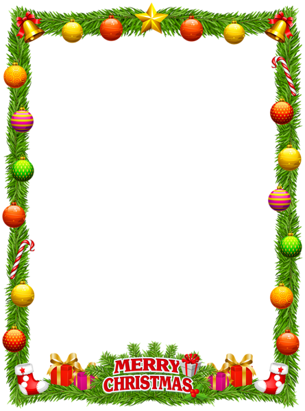 This png image - Christmas PNG Border Frame, is available for free download