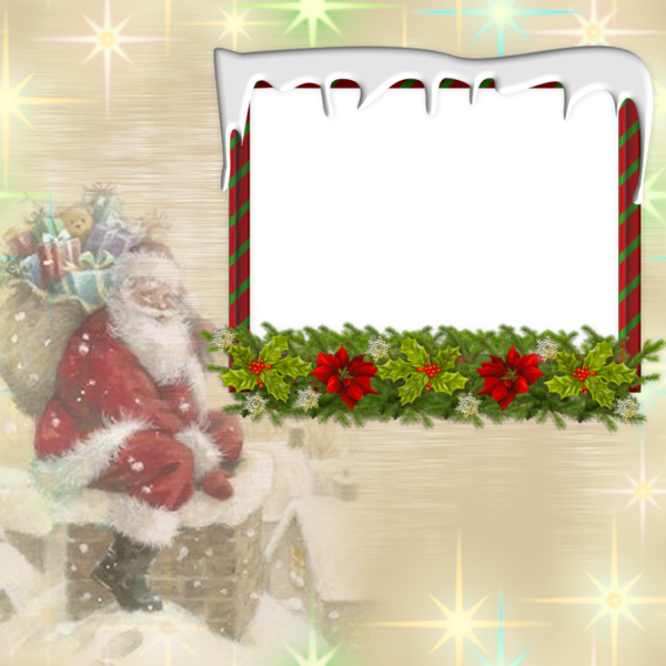 This png image - Christmas PNG Photo Frame, is available for free download