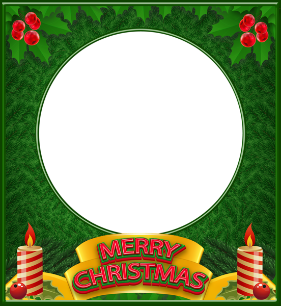 This png image - Christmas Pine Frame Transparent Image, is available for free download
